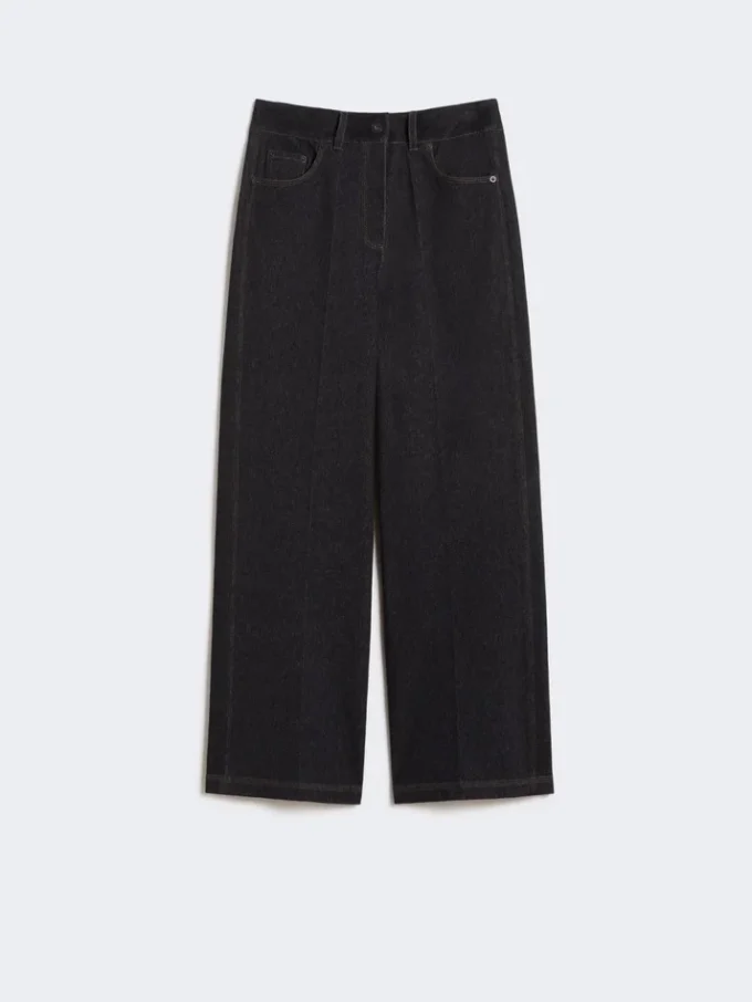Pantalones de jersey con efecto denim, azul ultramar Pantalones de jersey con efecto denim, azul ultramar