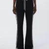 Pantalones de jersey de algodón, negros