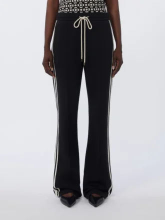 Pantalones de jersey de algodón, negros