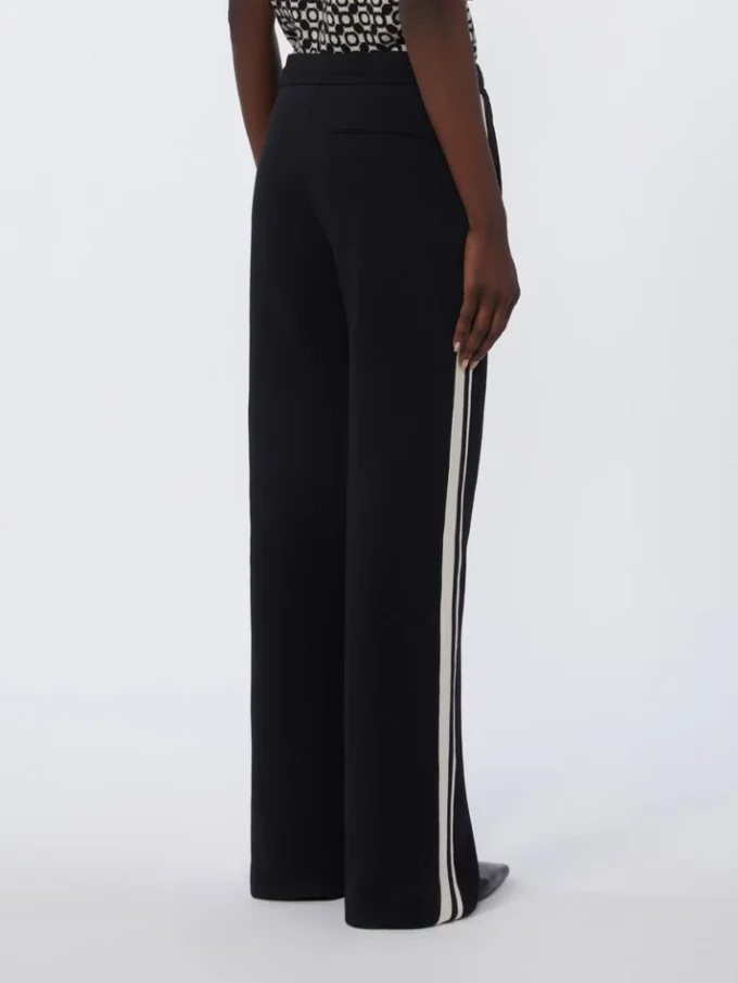 Pantalones de jersey de algodón, negros