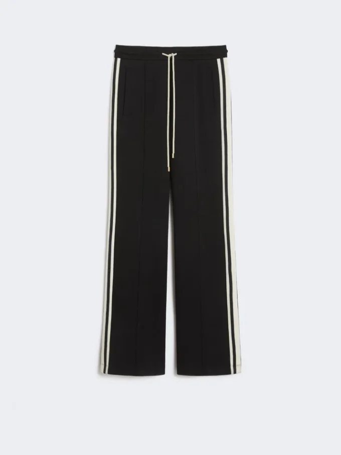 Pantalones de jersey de algodón, negros