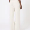 Pantalones de jersey de corte ancho, color crudo Pantalones de jersey de corte ancho, color crudo