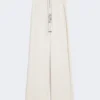 Pantalones de jersey de corte ancho, color crudo Pantalones de jersey de corte ancho, color crudo