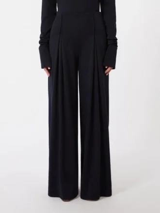 Pantalones de jersey de lana, azul ultramar