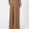 Pantalones de jersey de lana, color tabaco Pantalones de jersey de lana, color tabaco