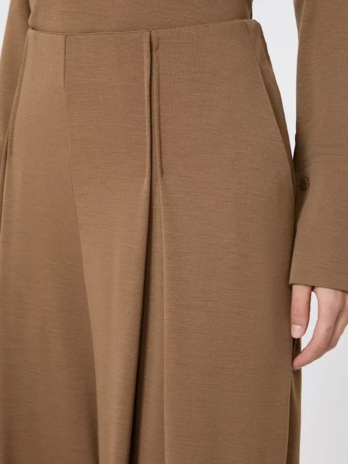Pantalones de jersey de lana, color tabaco Pantalones de jersey de lana, color tabaco
