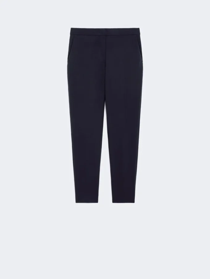 Pantalones de jersey de viscosa, azul ultramar Pantalones de jersey de viscosa, azul ultramar