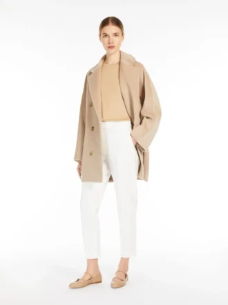 Pantalones de jersey de viscosa, blancos