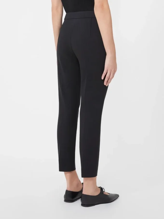 Pantalones de jersey de viscosa, negros