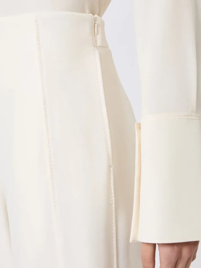 Pantalones de jersey scuba, marfil Pantalones de jersey scuba, marfil