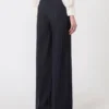 Pantalones de lana a rayas, azul marino Pantalones de lana a rayas, azul marino