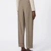 Pantalones de lana a rayas, color avellana Pantalones de lana a rayas, color avellana