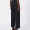 Pantalones de lana de cintura alta, azul ultramar Pantalones de lana de cintura alta, azul ultramar