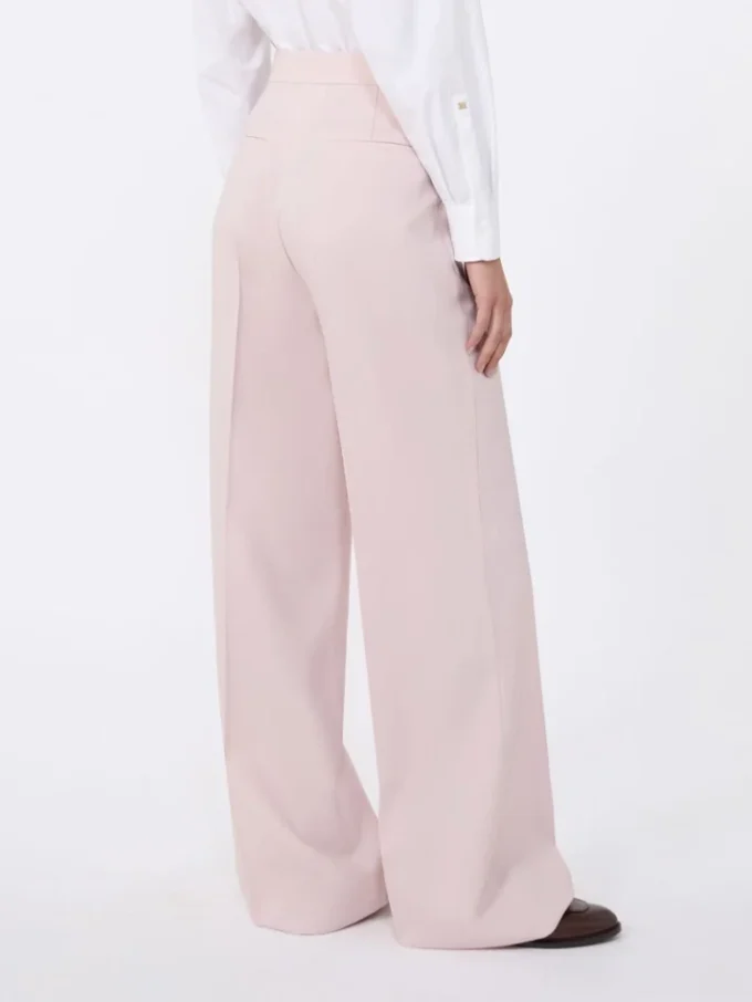 Pantalones de lana, mohair y seda, rosa beige Pantalones de lana, mohair y seda, rosa beige