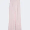 Pantalones de lana, mohair y seda, rosa beige Pantalones de lana, mohair y seda, rosa beige