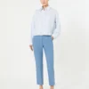 Pantalones de lona de viscosa Double Face, azul claro Pantalones de lona de viscosa Double Face, azul claro