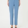 Pantalones de lona de viscosa Double Face, azul claro Pantalones de lona de viscosa Double Face, azul claro