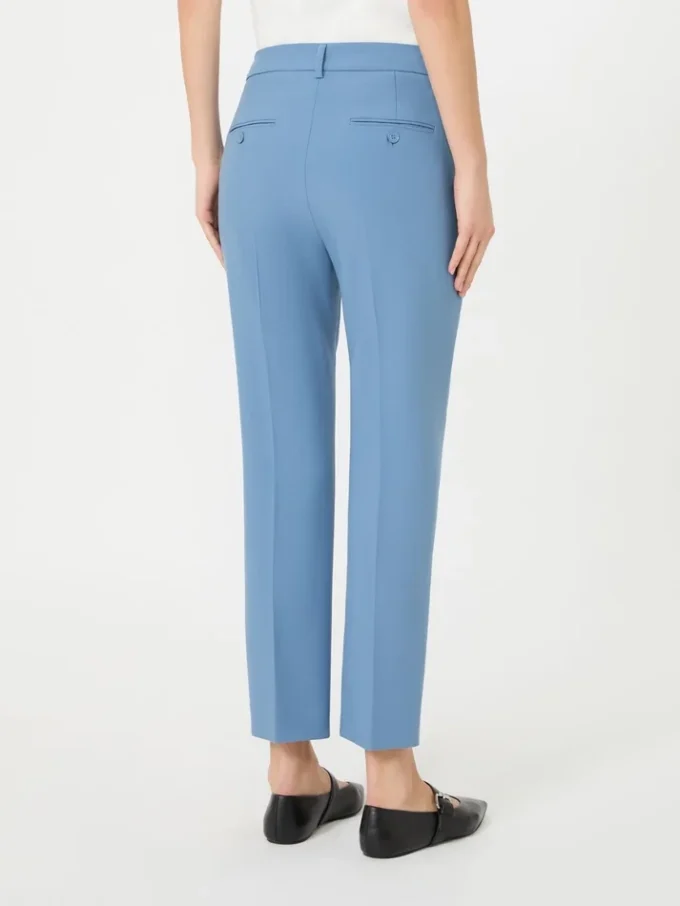 Pantalones de lona de viscosa Double Face, azul claro Pantalones de lona de viscosa Double Face, azul claro