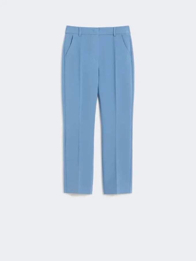 Pantalones de lona de viscosa Double Face, azul claro Pantalones de lona de viscosa Double Face, azul claro
