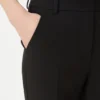 Pantalones de lona de viscosa Double Face, negros Pantalones de lona de viscosa Double Face, negros