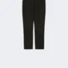 Pantalones de lona de viscosa Double Face, negros Pantalones de lona de viscosa Double Face, negros