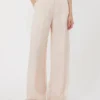 Pantalones de organza de seda, color polvo Pantalones de organza de seda, color polvo