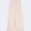 Pantalones de organza de seda, color polvo Pantalones de organza de seda, color polvo