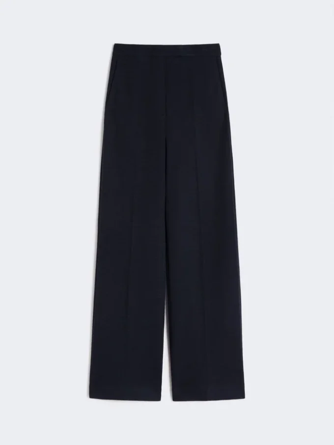 Pantalones de piqué de lana, azul ultramar Pantalones de piqué de lana, azul ultramar