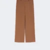 Pantalones palazzo de lana, color tabaco Pantalones palazzo de lana, color tabaco