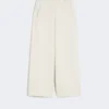 Pantalones rectos de jersey scuba, color beige Pantalones rectos de jersey scuba, color beige