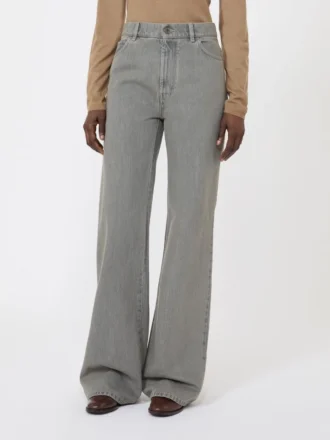 Pantalones vaqueros de corte recto, negros