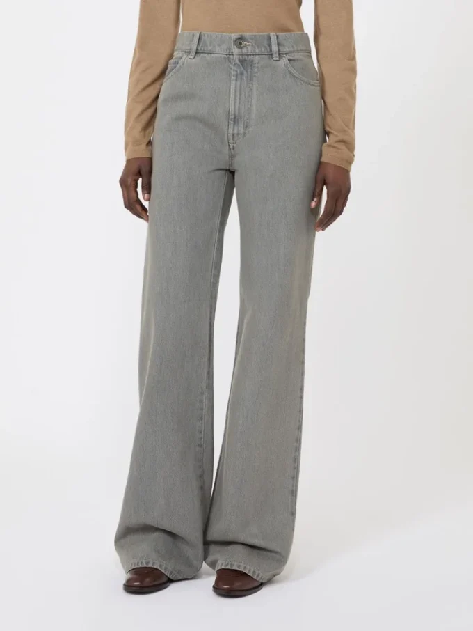 Pantalones vaqueros de corte recto, negros Pantalones vaqueros de corte recto, negros