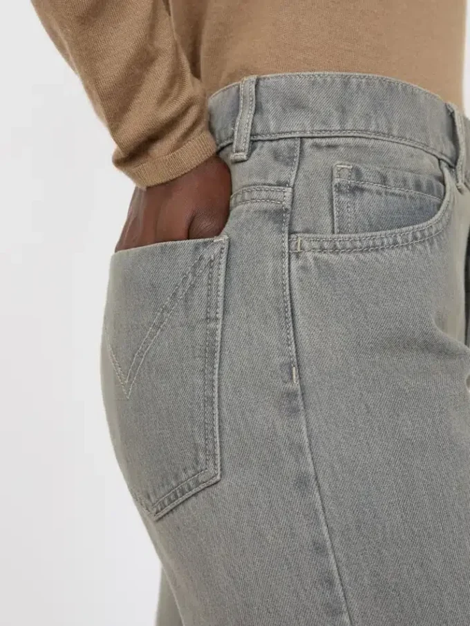 Pantalones vaqueros de corte recto, negros Pantalones vaqueros de corte recto, negros