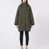 Parka de lona repelente al agua, color caqui Parka de lona repelente al agua, color caqui