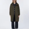 Parka de tafetán repelente al agua, verde Parka de tafetán repelente al agua, verde