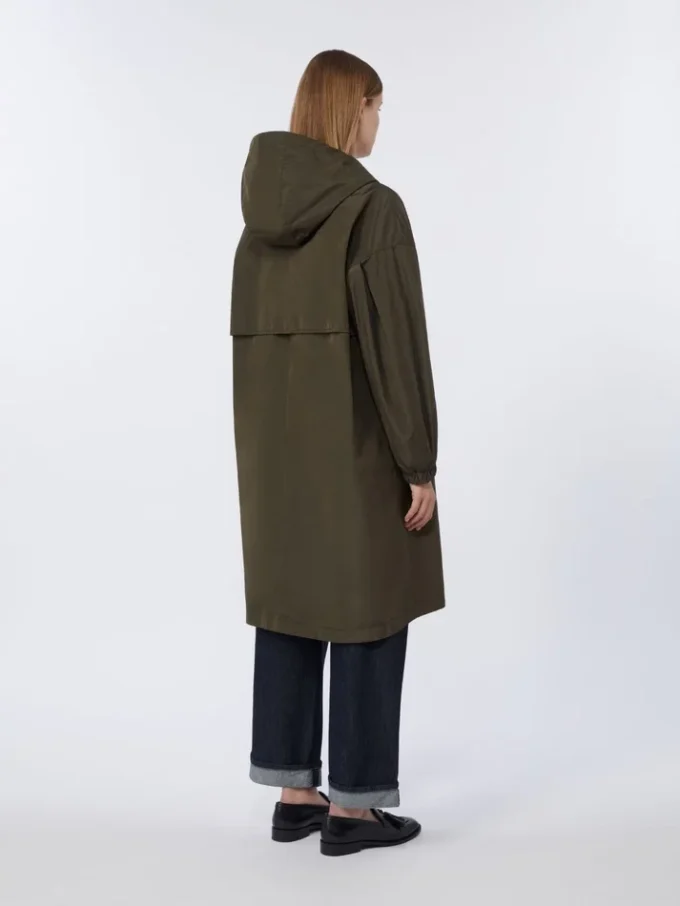 Parka de tafetán repelente al agua, verde Parka de tafetán repelente al agua, verde