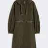 Parka de tafetán repelente al agua, verde Parka de tafetán repelente al agua, verde