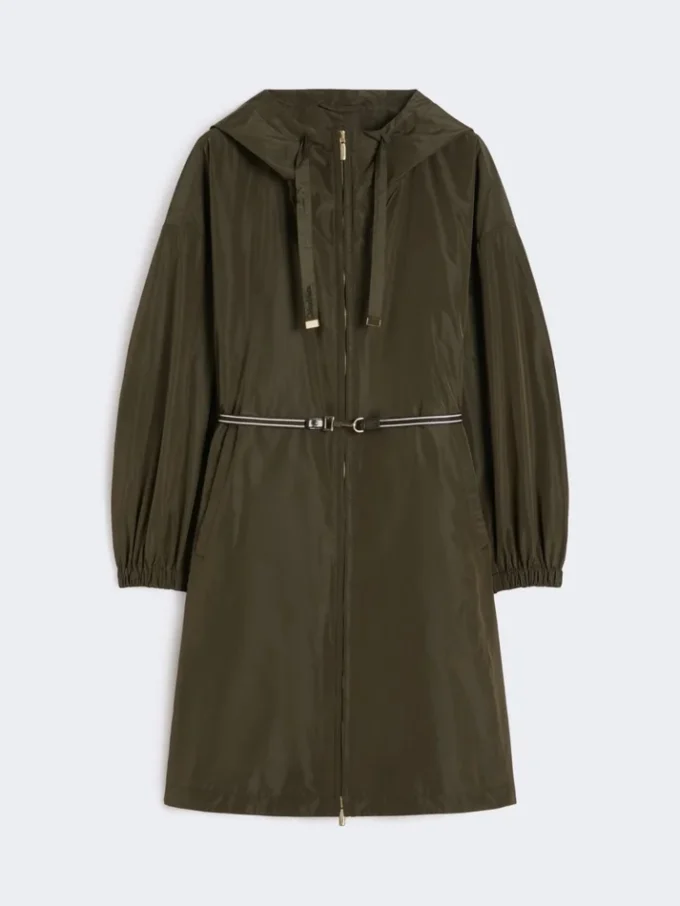 Parka de tafetán repelente al agua, verde Parka de tafetán repelente al agua, verde