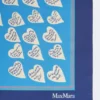 Pañuelo de seda estampado, azul marino Pañuelo de seda estampado, azul marino