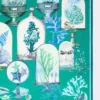 Pañuelo oversize de sarga de seda estampada, verde Pañuelo oversize de sarga de seda estampada, verde