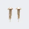 Pendientes metálicos, dorados Pendientes metálicos, dorados
