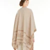Poncho de lana jacquard, beige Poncho de lana jacquard, beige