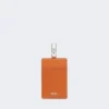 Portacredenciales de piel, color óxido Portacredenciales de piel, color óxido