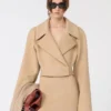 Prenda exterior corta de Pure Wool, color caramelo Prenda exterior corta de Pure Wool, color caramelo