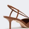 Sandalias de lona con efecto rafia, marrón ámbar Sandalias de lona con efecto rafia, marrón ámbar