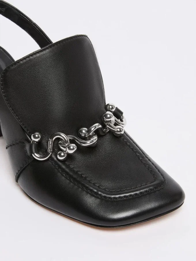 Sandalias de napa, negras Sandalias de napa, negras