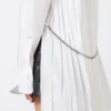 Sobrecamiseta con detalle plisado, blanco óptico Sobrecamiseta con detalle plisado, blanco óptico