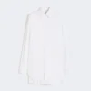 Sobrecamiseta con detalle plisado, blanco óptico Sobrecamiseta con detalle plisado, blanco óptico