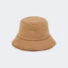 Sombrero cloche reversible de tejido camel y peluche, color camel Sombrero cloche reversible de tejido camel y peluche, color camel