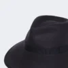 Sombrero de fieltro de lana, azul medianoche Sombrero de fieltro de lana, azul medianoche